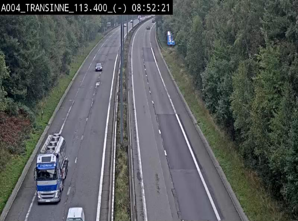 <h2>Caméra trafic E411 (A4) - Transinne direction Namur - BK 113.425</h2>