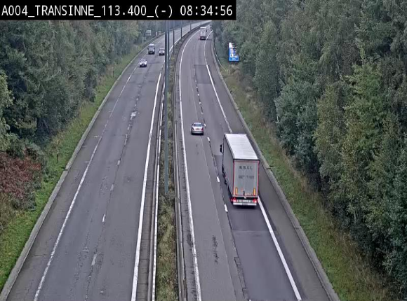 <h2>Caméra trafic E411 (A4) - Transinne direction Namur - BK 113.425</h2>