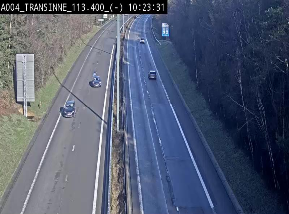 <h2>Caméra trafic E411 (A4) - Transinne direction Namur - BK 113.425</h2>