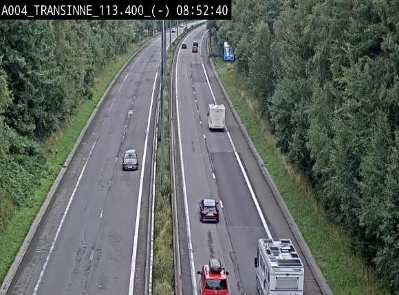 <h2>Caméra trafic E411 (A4) - Transinne direction Namur - BK 113.425</h2>