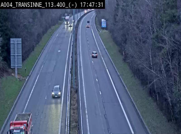 <h2>Caméra trafic E411 (A4) - Transinne direction Namur - BK 113.425</h2>