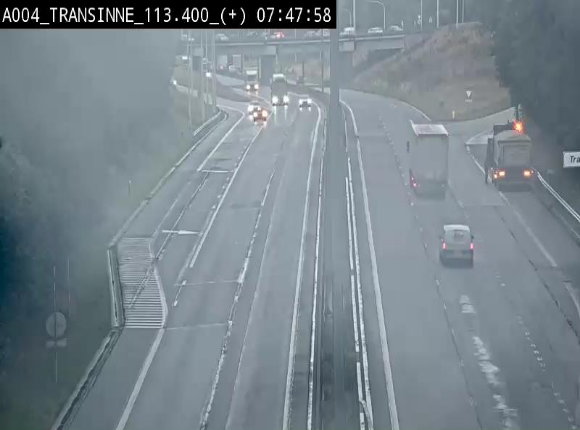 <h2>Webcam dans les Ardennes sur l'E411 à hauteur de Transinne. Vue orientée vers le sud de la Belgique</h2>