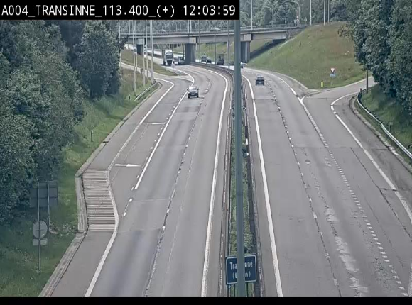 <h2>Webcam dans les Ardennes sur l'E411 à hauteur de Transinne. Vue orientée vers le sud de la Belgique</h2>