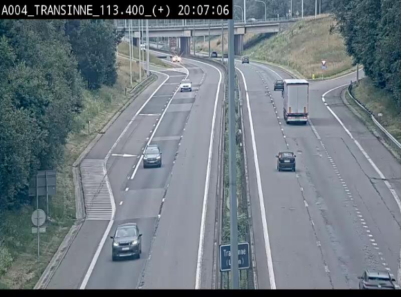 <h2>Webcam dans les Ardennes sur l'E411 à hauteur de Transinne. Vue orientée vers le sud de la Belgique</h2>