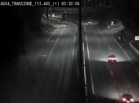 <h2>Webcam dans les Ardennes sur l'E411 à hauteur de Transinne. Vue orientée vers le sud de la Belgique</h2>