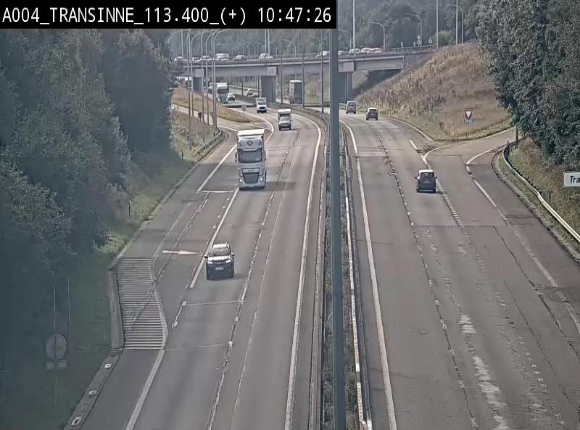 <h2>Webcam dans les Ardennes sur l'E411 à hauteur de Transinne. Vue orientée vers le sud de la Belgique</h2>
