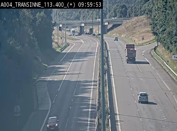 <h2>Webcam dans les Ardennes sur l'E411 à hauteur de Transinne. Vue orientée vers le sud de la Belgique</h2>