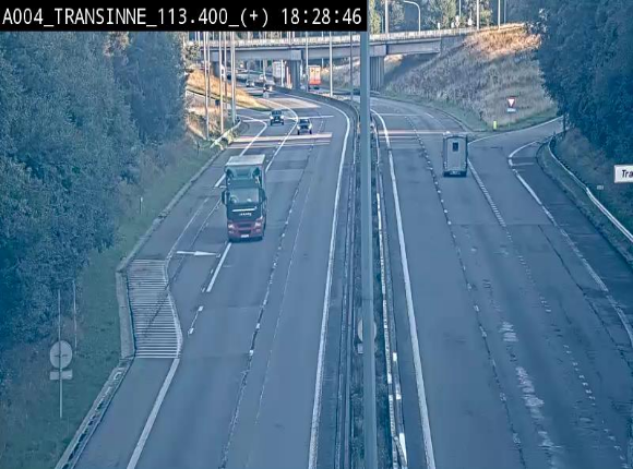 <h2>Webcam dans les Ardennes sur l'E411 à hauteur de Transinne. Vue orientée vers le sud de la Belgique</h2>