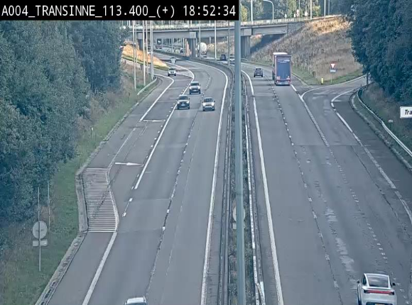<h2>Webcam dans les Ardennes sur l'E411 à hauteur de Transinne. Vue orientée vers le sud de la Belgique</h2>