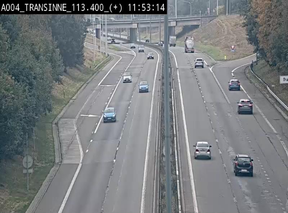 <h2>Webcam dans les Ardennes sur l'E411 à hauteur de Transinne. Vue orientée vers le sud de la Belgique</h2>