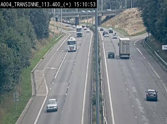 <h2>Webcam dans les Ardennes sur l'E411 à hauteur de Transinne. Vue orientée vers le sud de la Belgique</h2>