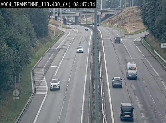 <h2>Webcam dans les Ardennes sur l'E411 à hauteur de Transinne. Vue orientée vers le sud de la Belgique</h2>