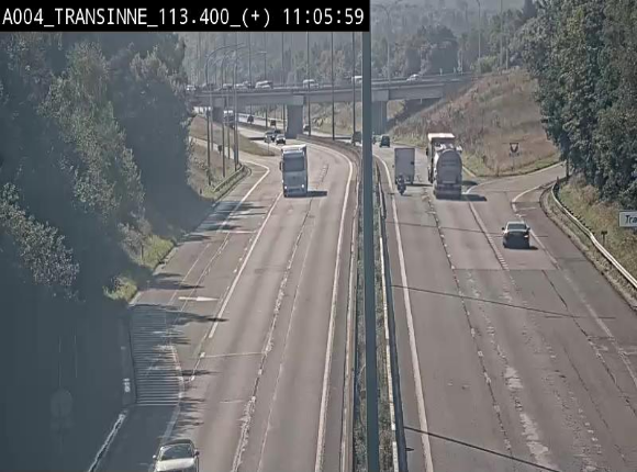 <h2>Webcam dans les Ardennes sur l'E411 à hauteur de Transinne. Vue orientée vers le sud de la Belgique</h2>