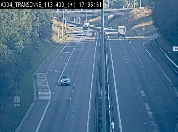 <h2>Webcam dans les Ardennes sur l'E411 à hauteur de Transinne. Vue orientée vers le sud de la Belgique</h2>