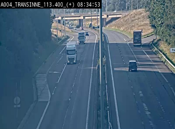 <h2>Webcam dans les Ardennes sur l'E411 à hauteur de Transinne. Vue orientée vers le sud de la Belgique</h2>