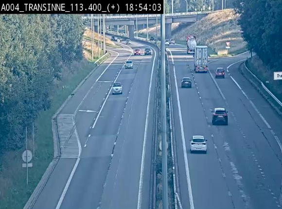 <h2>Webcam dans les Ardennes sur l'E411 à hauteur de Transinne. Vue orientée vers le sud de la Belgique</h2>