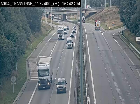 <h2>Webcam dans les Ardennes sur l'E411 à hauteur de Transinne. Vue orientée vers le sud de la Belgique</h2>