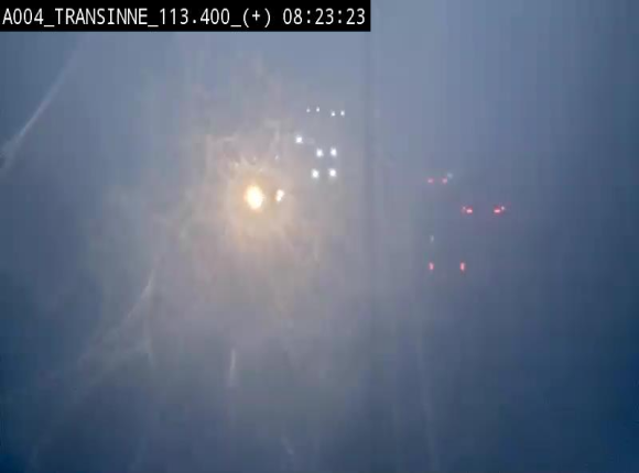 Webcam dans les Ardennes sur l'E411 à hauteur de Transinne. Vue orientée vers le sud de la Belgique