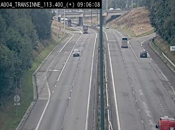 <h2>Webcam dans les Ardennes sur l'E411 à hauteur de Transinne. Vue orientée vers le sud de la Belgique</h2>