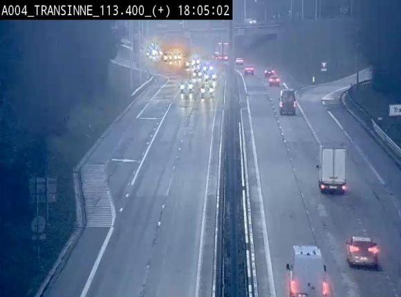 <h2>Webcam dans les Ardennes sur l'E411 à hauteur de Transinne. Vue orientée vers le sud de la Belgique</h2>