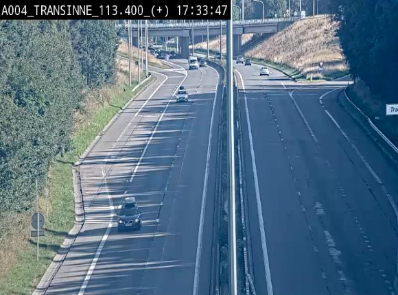 <h2>Webcam dans les Ardennes sur l'E411 à hauteur de Transinne. Vue orientée vers le sud de la Belgique</h2>