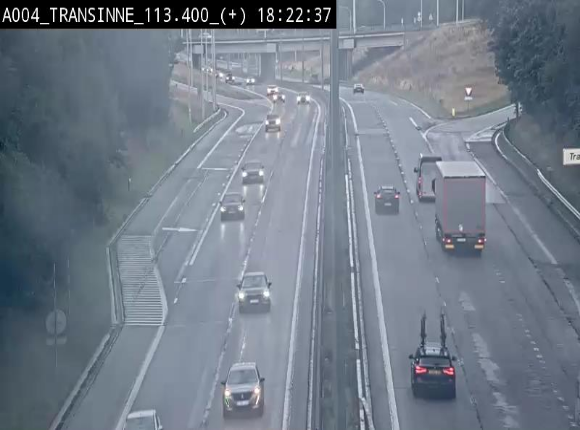 <h2>Webcam dans les Ardennes sur l'E411 à hauteur de Transinne. Vue orientée vers le sud de la Belgique</h2>
