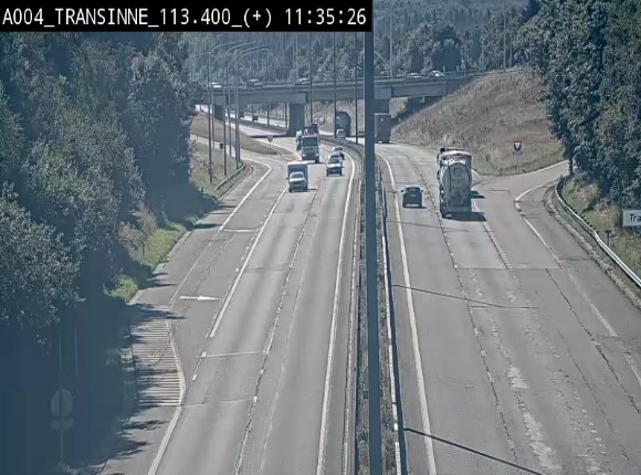 <h2>Webcam dans les Ardennes sur l'E411 à hauteur de Transinne. Vue orientée vers le sud de la Belgique</h2>