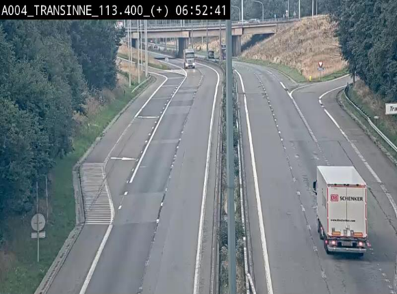 <h2>Webcam dans les Ardennes sur l'E411 à hauteur de Transinne. Vue orientée vers le sud de la Belgique</h2>