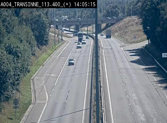 <h2>Webcam dans les Ardennes sur l'E411 à hauteur de Transinne. Vue orientée vers le sud de la Belgique</h2>