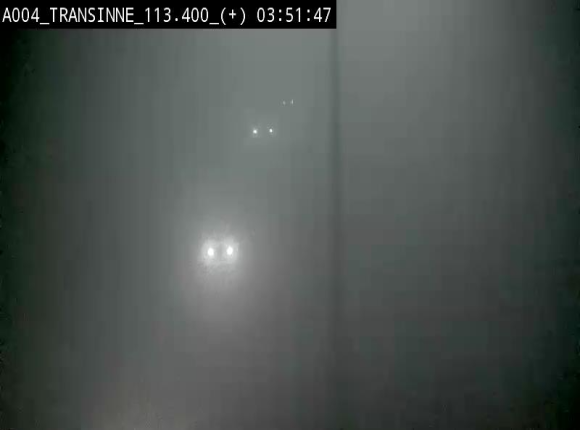 Webcam dans les Ardennes sur l'E411 à hauteur de Transinne. Vue orientée vers le sud de la Belgique