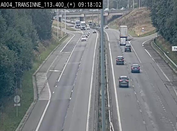<h2>Webcam dans les Ardennes sur l'E411 à hauteur de Transinne. Vue orientée vers le sud de la Belgique</h2>