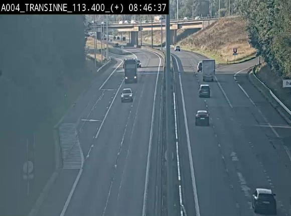 <h2>Webcam dans les Ardennes sur l'E411 à hauteur de Transinne. Vue orientée vers le sud de la Belgique</h2>