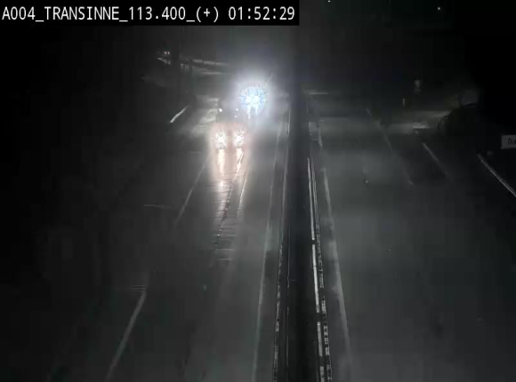 Webcam dans les Ardennes sur l'E411 à hauteur de Transinne. Vue orientée vers le sud de la Belgique