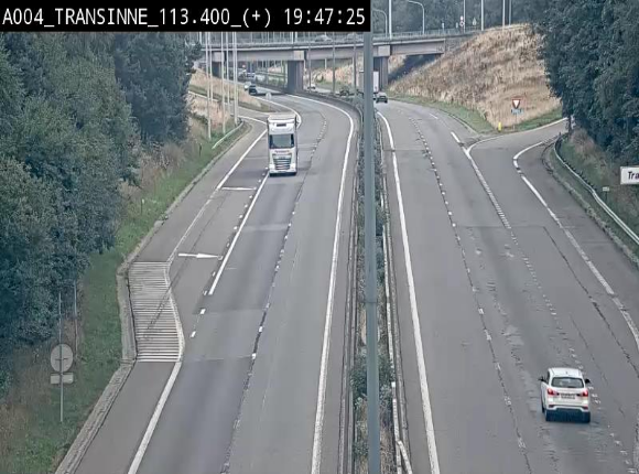 <h2>Webcam dans les Ardennes sur l'E411 à hauteur de Transinne. Vue orientée vers le sud de la Belgique</h2>