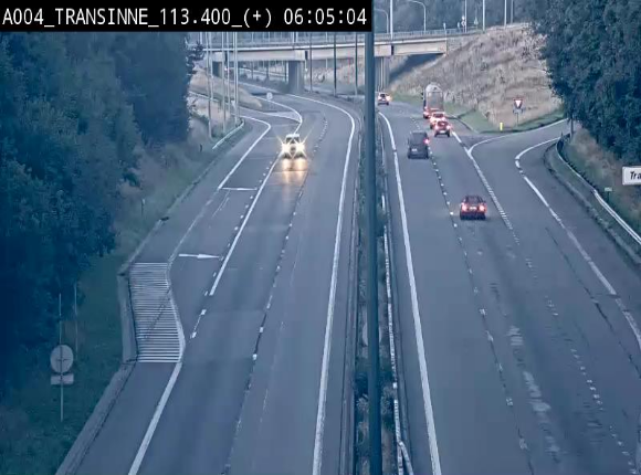 <h2>Webcam dans les Ardennes sur l'E411 à hauteur de Transinne. Vue orientée vers le sud de la Belgique</h2>