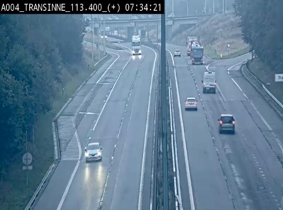 <h2>Webcam dans les Ardennes sur l'E411 à hauteur de Transinne. Vue orientée vers le sud de la Belgique</h2>