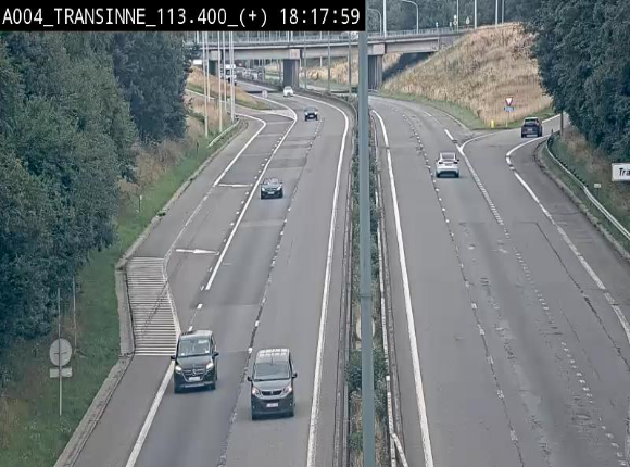 <h2>Webcam dans les Ardennes sur l'E411 à hauteur de Transinne. Vue orientée vers le sud de la Belgique</h2>
