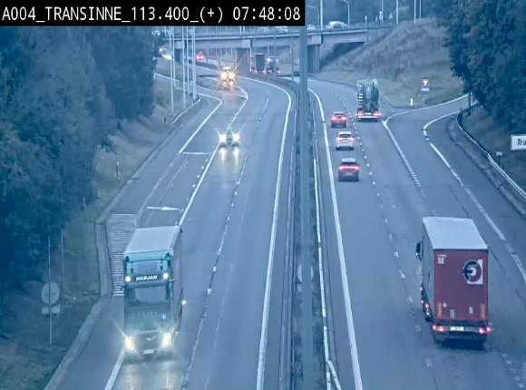 <h2>Webcam dans les Ardennes sur l'E411 à hauteur de Transinne. Vue orientée vers le sud de la Belgique</h2>