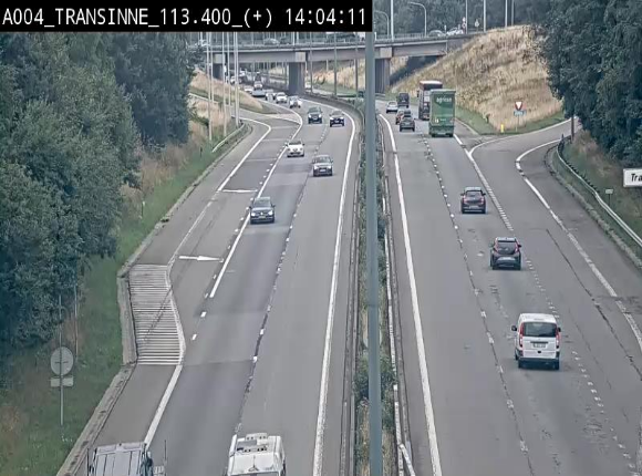 <h2>Webcam dans les Ardennes sur l'E411 à hauteur de Transinne. Vue orientée vers le sud de la Belgique</h2>