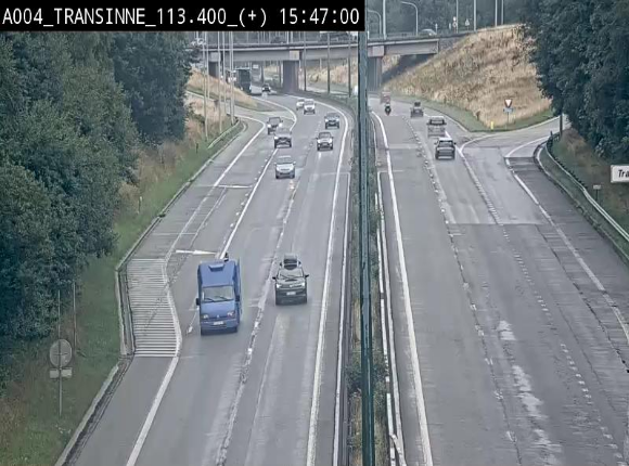 <h2>Webcam dans les Ardennes sur l'E411 à hauteur de Transinne. Vue orientée vers le sud de la Belgique</h2>