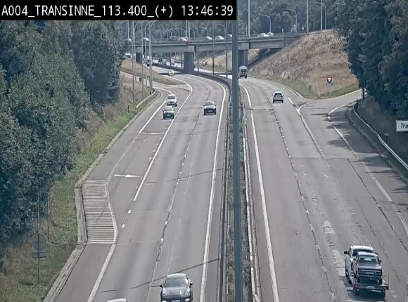 <h2>Webcam dans les Ardennes sur l'E411 à hauteur de Transinne. Vue orientée vers le sud de la Belgique</h2>
