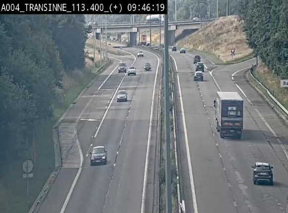 <h2>Webcam dans les Ardennes sur l'E411 à hauteur de Transinne. Vue orientée vers le sud de la Belgique</h2>