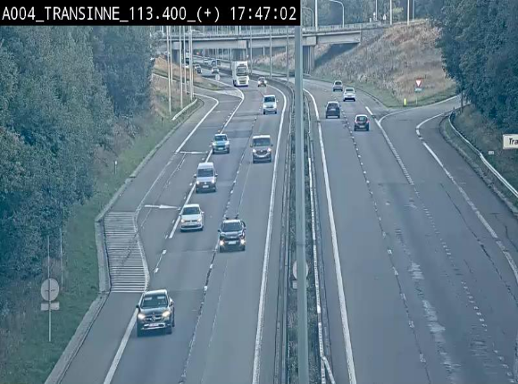 <h2>Webcam dans les Ardennes sur l'E411 à hauteur de Transinne. Vue orientée vers le sud de la Belgique</h2>