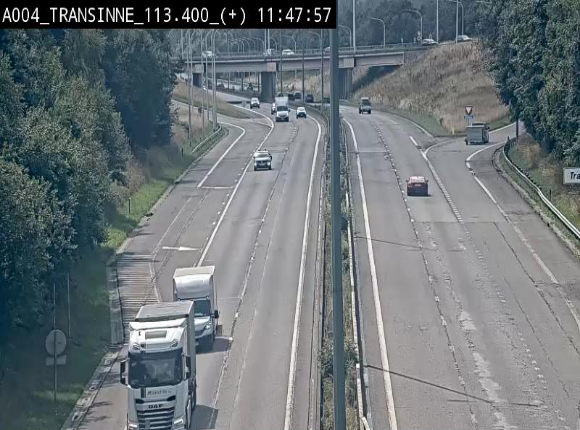 <h2>Webcam dans les Ardennes sur l'E411 à hauteur de Transinne. Vue orientée vers le sud de la Belgique</h2>