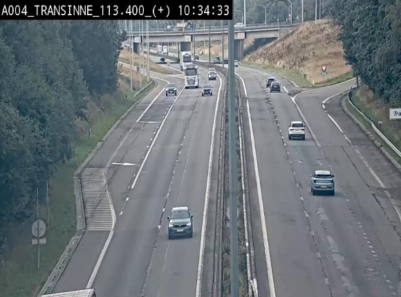 <h2>Webcam dans les Ardennes sur l'E411 à hauteur de Transinne. Vue orientée vers le sud de la Belgique</h2>