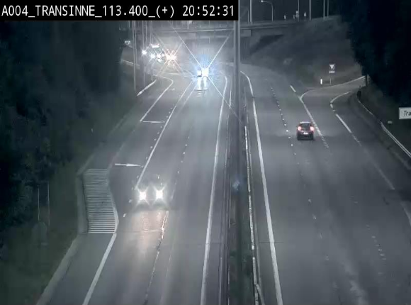 <h2>Webcam dans les Ardennes sur l'E411 à hauteur de Transinne. Vue orientée vers le sud de la Belgique</h2>