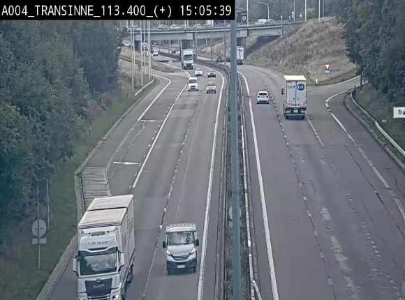 <h2>Webcam dans les Ardennes sur l'E411 à hauteur de Transinne. Vue orientée vers le sud de la Belgique</h2>