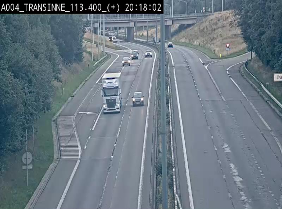 <h2>Webcam dans les Ardennes sur l'E411 à hauteur de Transinne. Vue orientée vers le sud de la Belgique</h2>