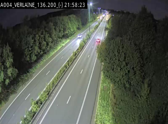 <h2>Webcam sur l'E411 à hauteur du pont surplombant la N40, à proximité de la sortie 26 Verlaine - Libramont-Chevigny. Vue orientée vers Namur</h2>