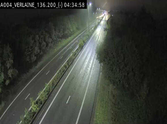 <h2>Webcam sur l'E411 à hauteur du pont surplombant la N40, à proximité de la sortie 26 Verlaine - Libramont-Chevigny. Vue orientée vers Namur</h2>